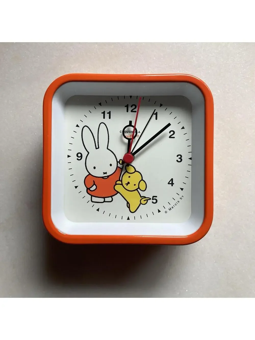 Rare Orange Cloudnola Miffy Alarm Clock Desk Table Lamp Light Dopamine Kids